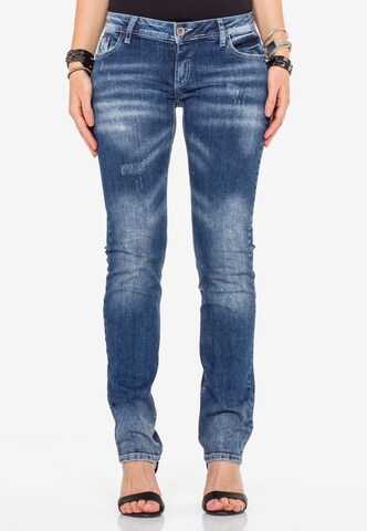 CIPO & BAXX Slimfit Jeans 'WD364' in Blauw: voorkant