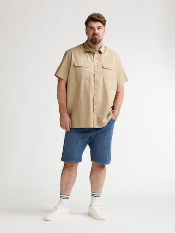 Petrol Industries Regular fit Overhemd 'Trailhawk' in Beige