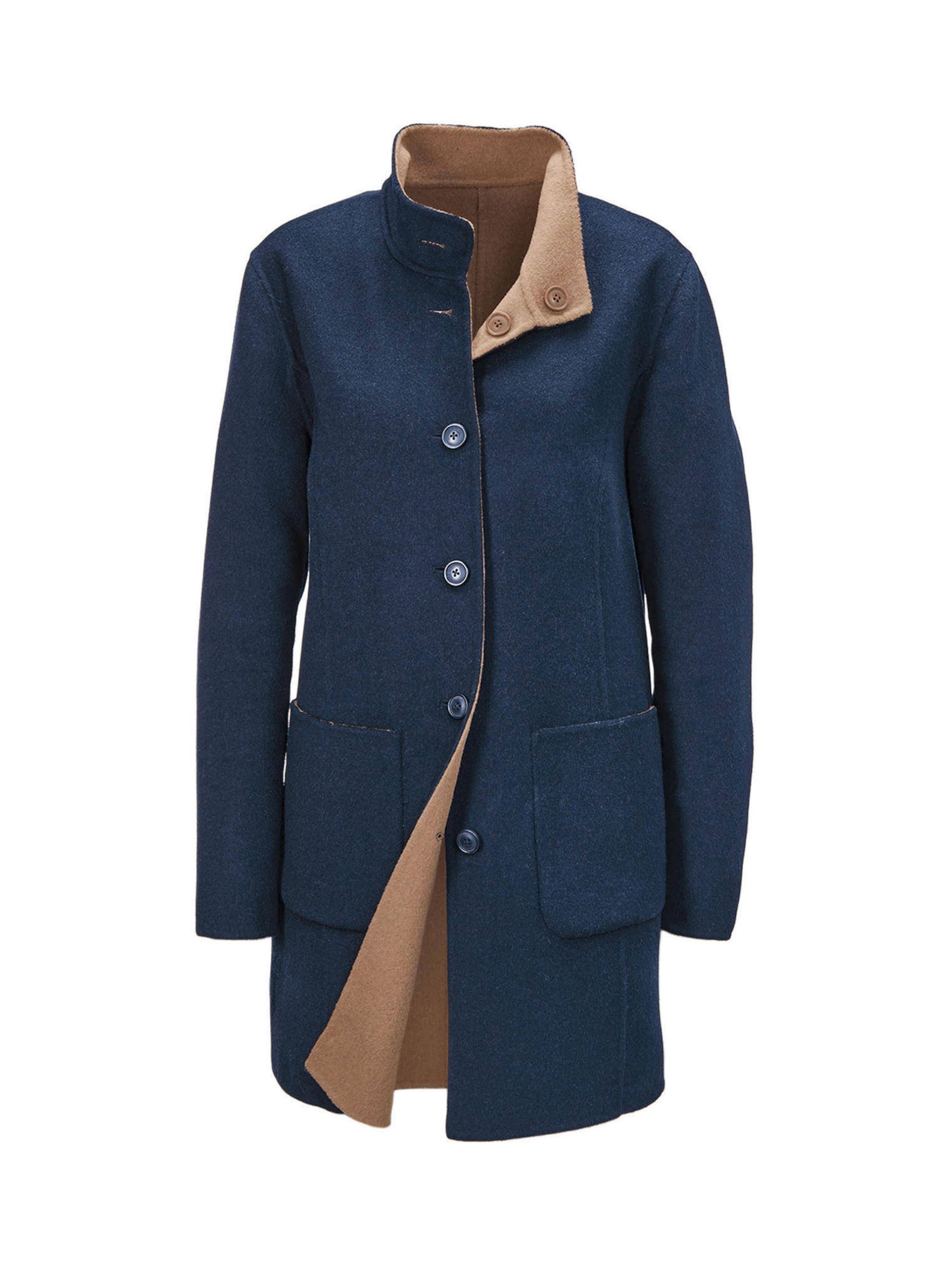 Manteau mi-saison Goldner en bleu : devant