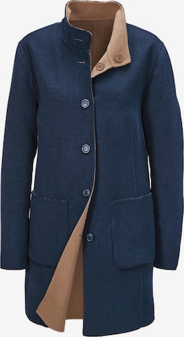 Goldner Between-Seasons Coat in Blue: front