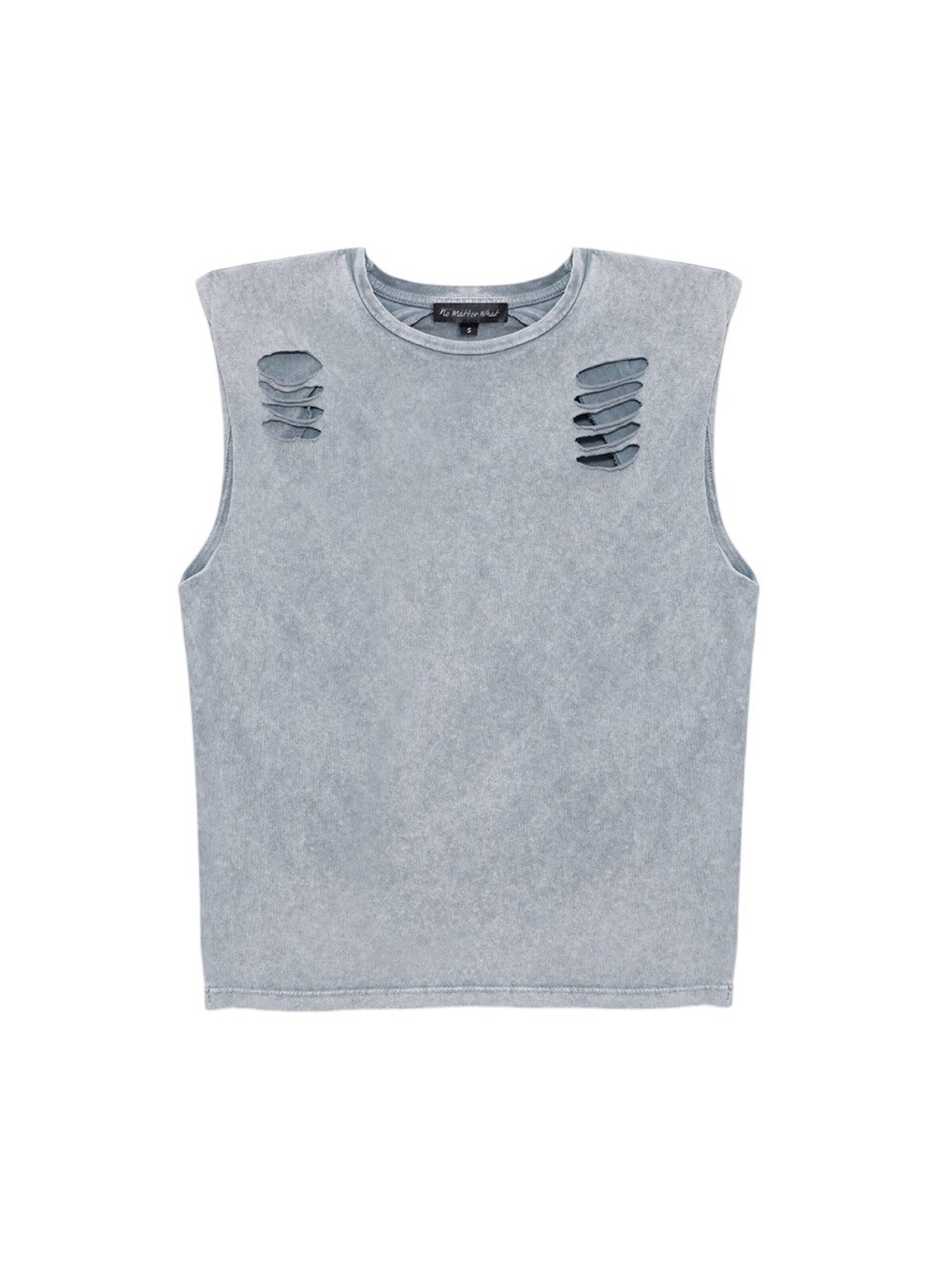 No Matter What Shirt in Grijs: voorkant