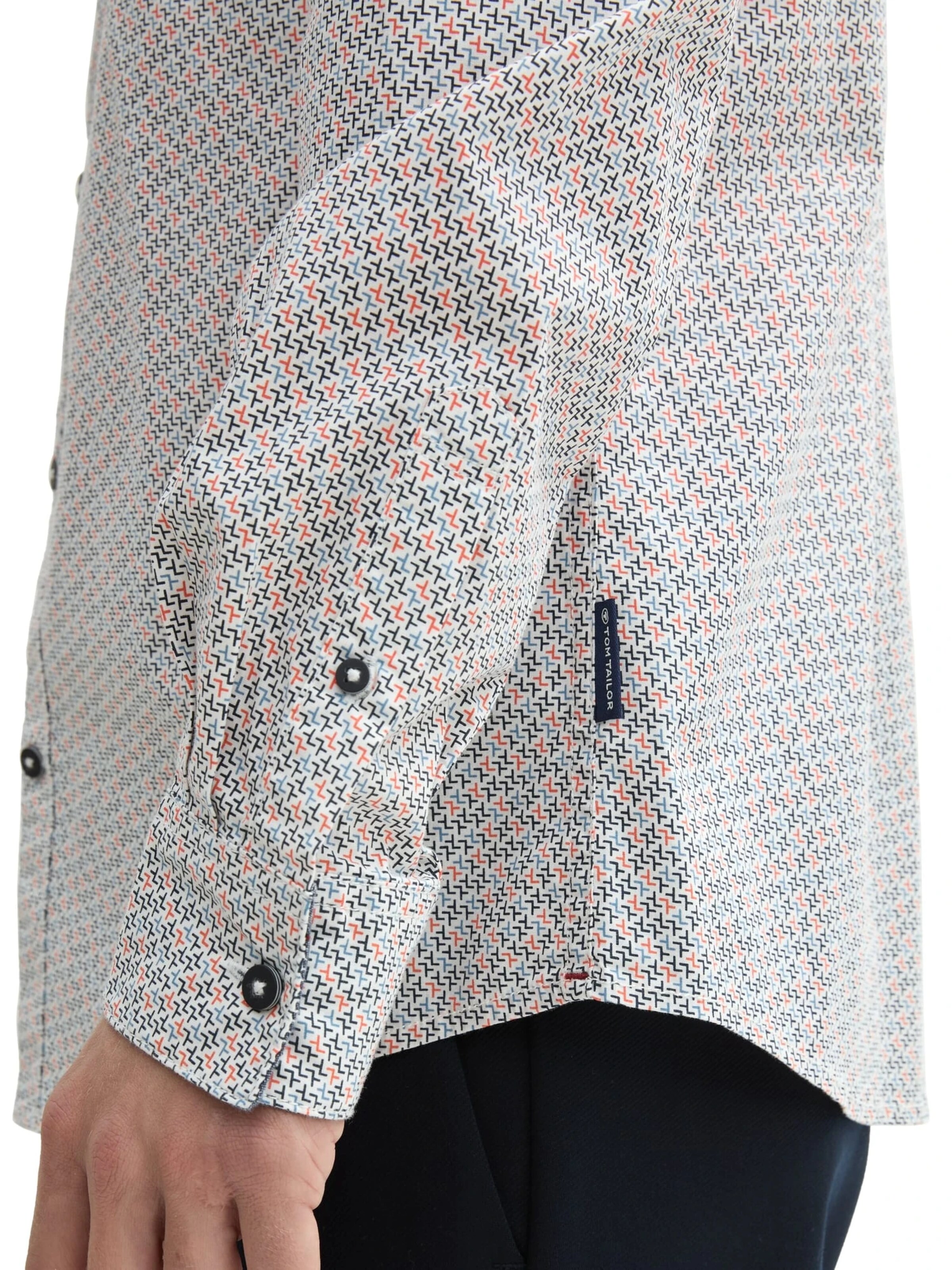TOM TAILOR Comfort fit Button Up Shirt in Beige