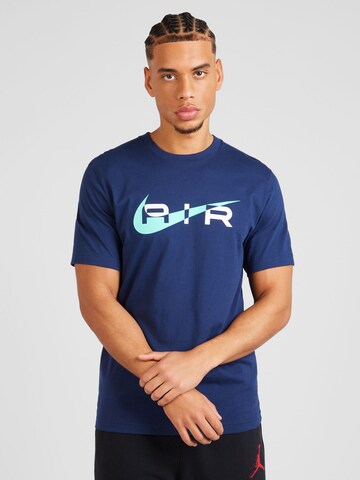 T-Shirt 'AIR' Nike Sportswear en bleu : devant