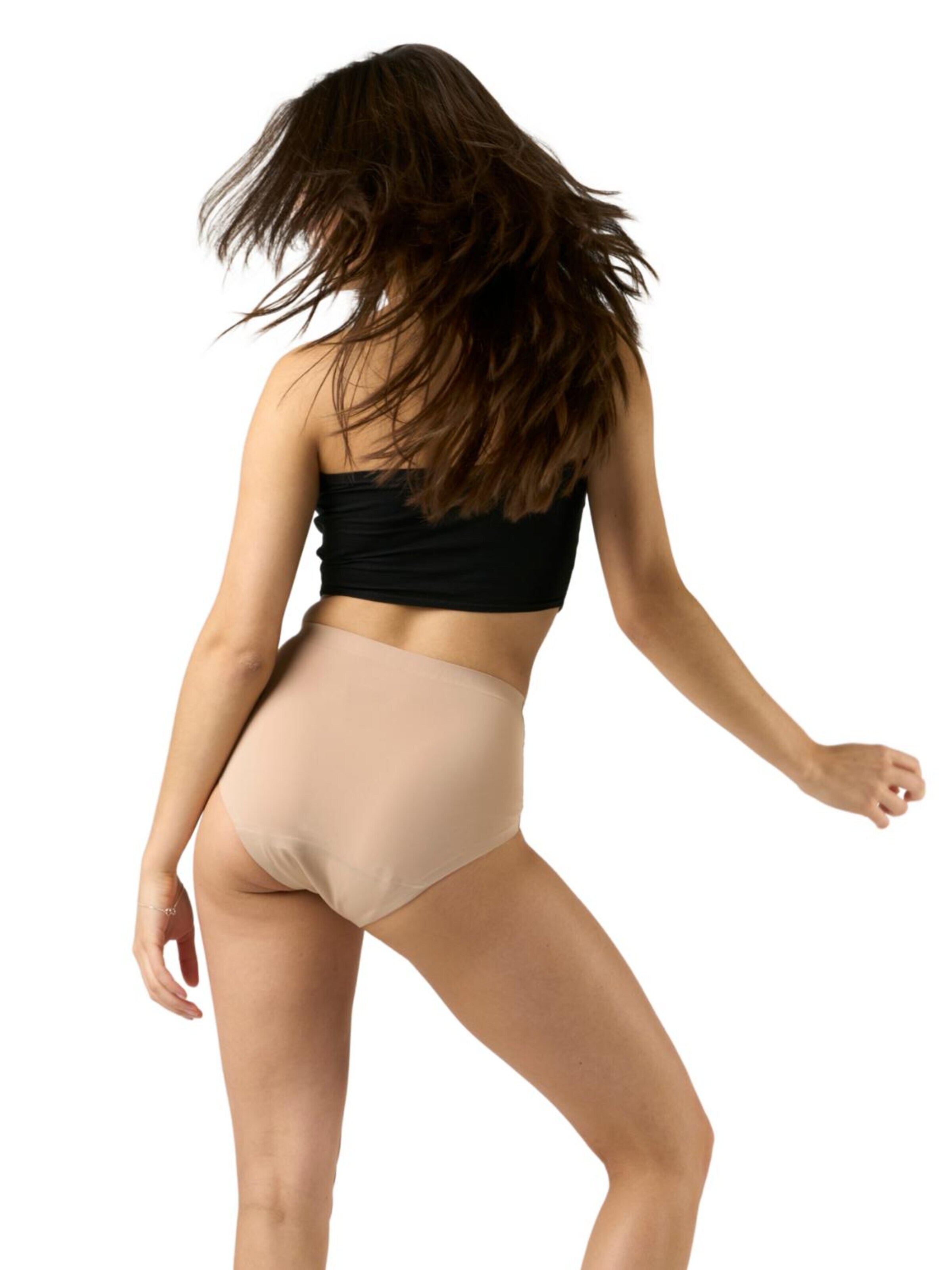 Moodies Undies Slip 'High Waist Hiphugger Zwaar' in Beige