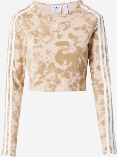 ADIDAS ORIGINALS Shirt in de kleur Beige / Wit, Productweergave