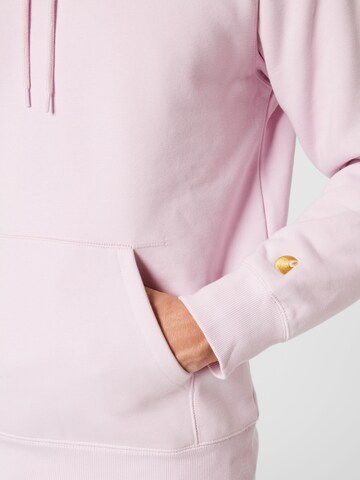 Carhartt WIP Sweatshirt 'Chase' in Pink