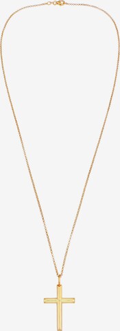 KUZZOI Necklace 'Kreuz' in Gold: front