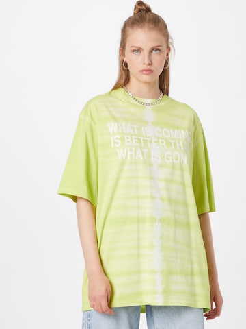 zaļš WEEKDAY T-Krekls: no priekšpuses