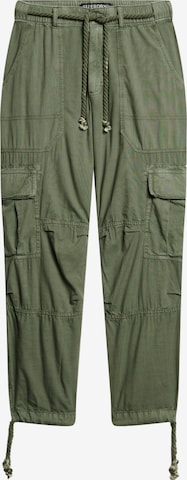 Superdry Loosefit Cargohose in Grün: Vorderseite