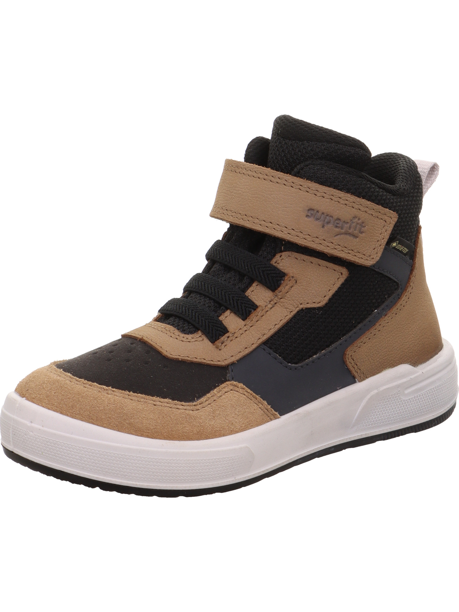 Superfit Maverick – Sneaker Bambino Sportive, Colore Blu/Verde Chiaro, Materiale Sintetico, Chiusura In Velcro E Fascia Elastica, Larghezza Normale