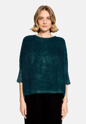 Betty Barclay Basic-Pullover mit U-Boot-Ausschnitt in Grün: Vorderseite