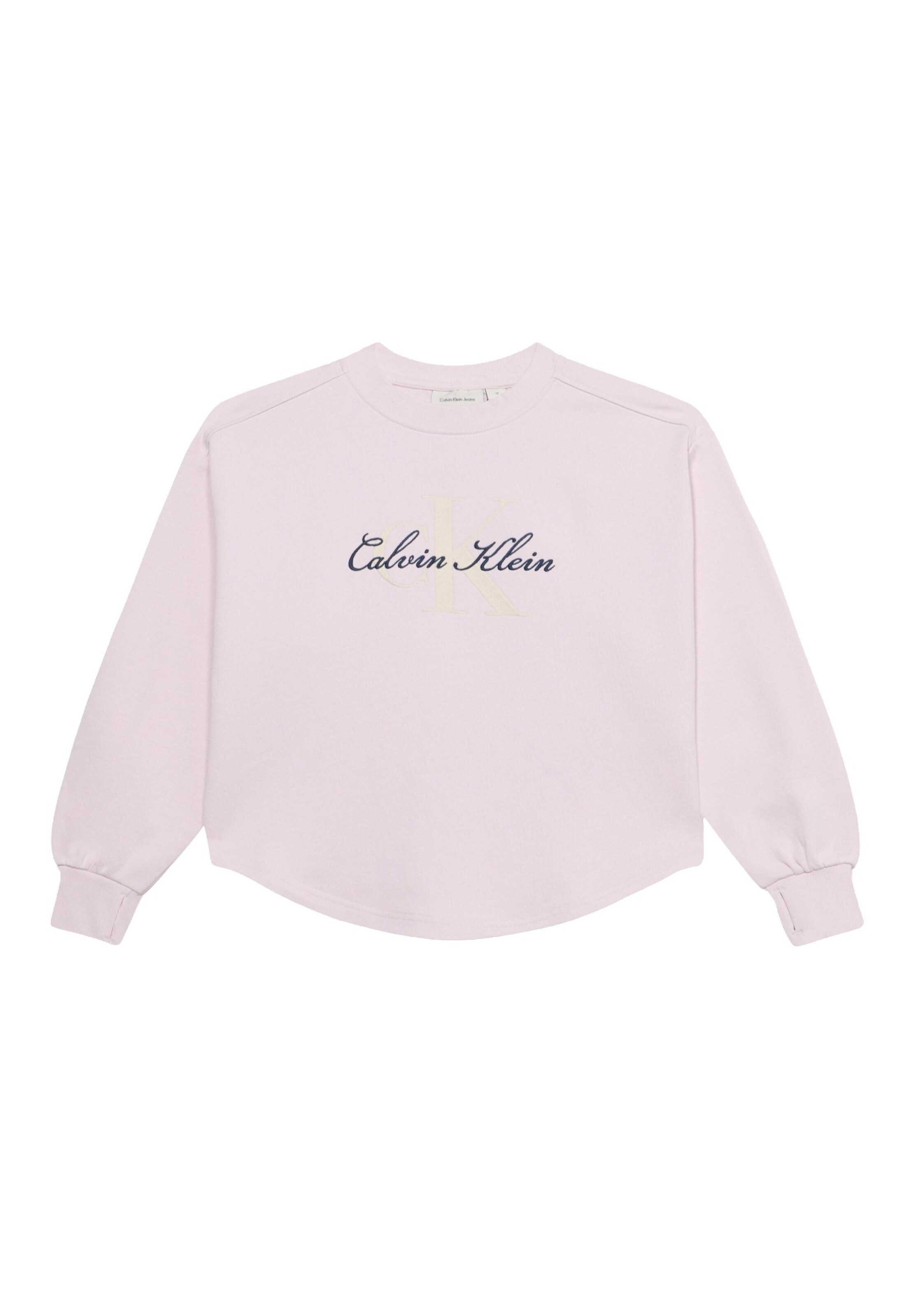 Bluză de molton de la Calvin Klein Jeans pe mov: față