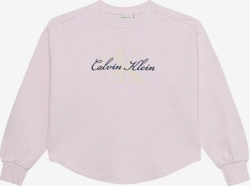 Calvin Klein Jeans Mikina – fialová: přední strana
