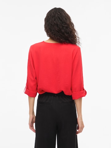 VILA - Blusa 'VIJOSA' em vermelho