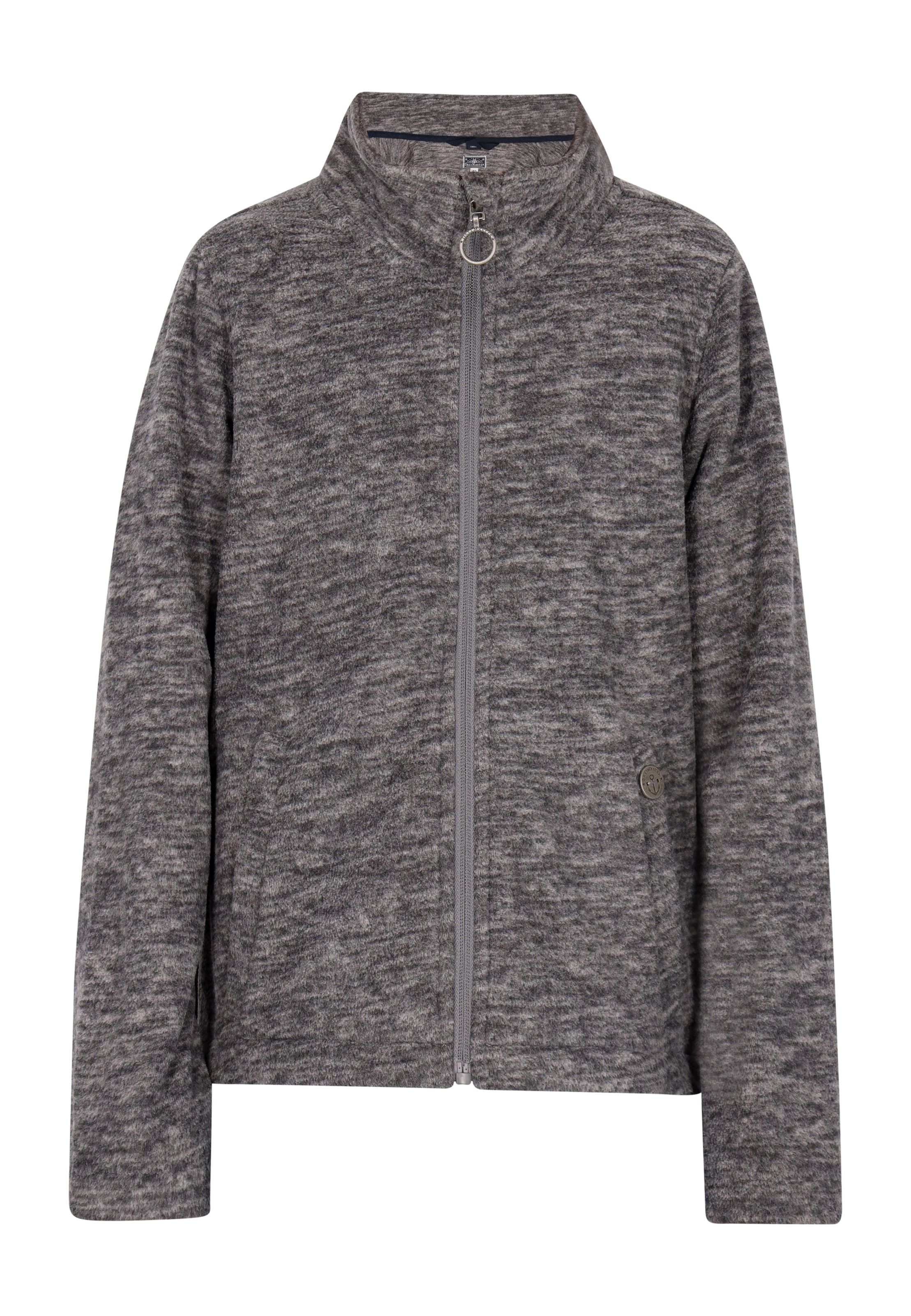 DreiMaster Maritim Fleecejakke i grå: forside