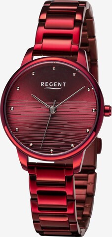 REGENT Analog Watch in Red: front