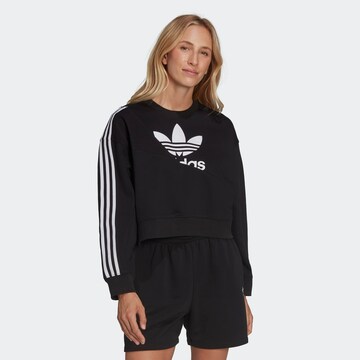 ADIDAS ORIGINALS Sweatshirt in Zwart: voorkant