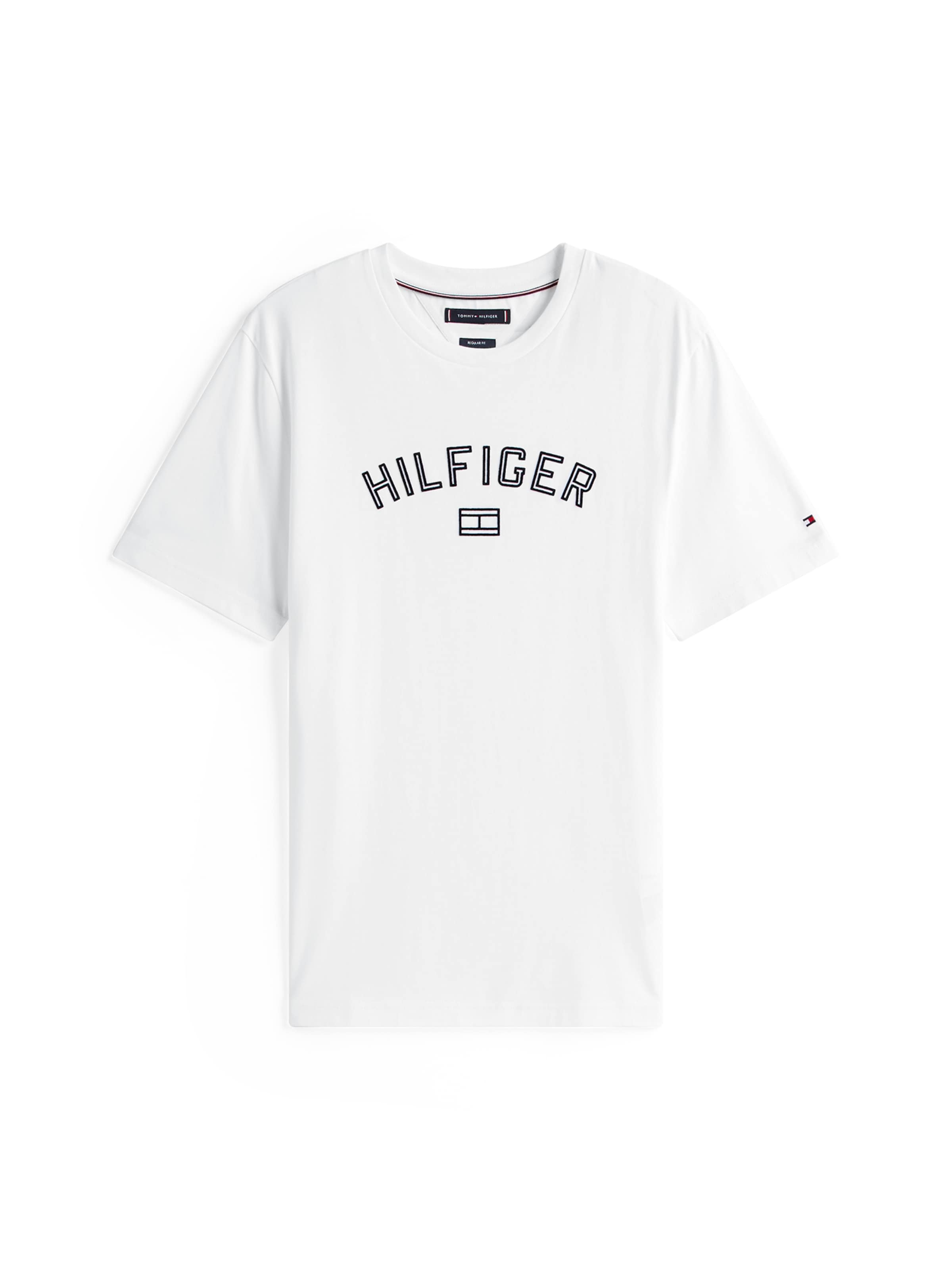 T-Shirt TOMMY HILFIGER en blanc : devant