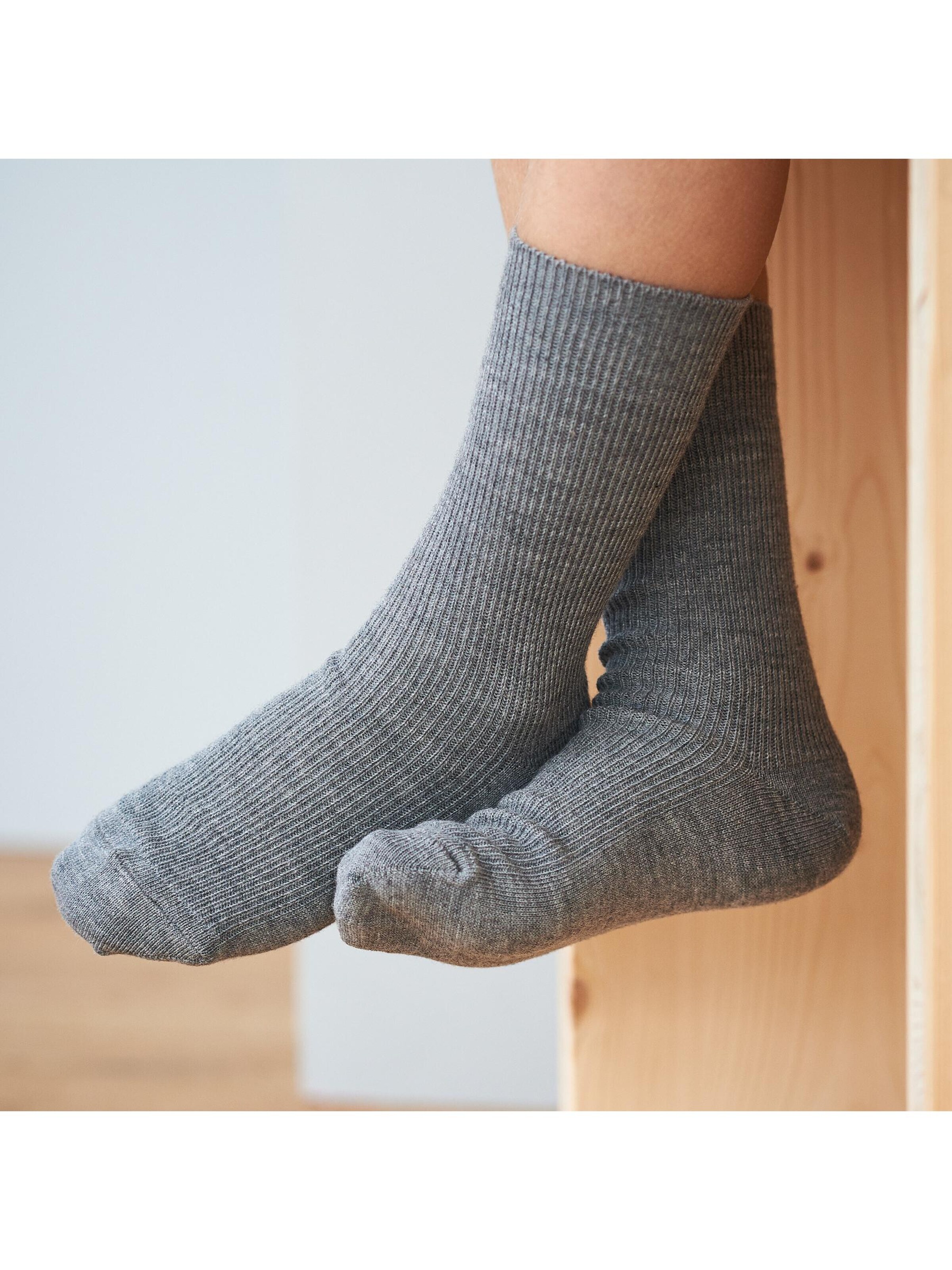 Living Crafts Socks 'DAVOS' in Grey: front
