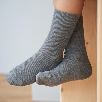 Living Crafts Socks 'DAVOS' in Grey: front