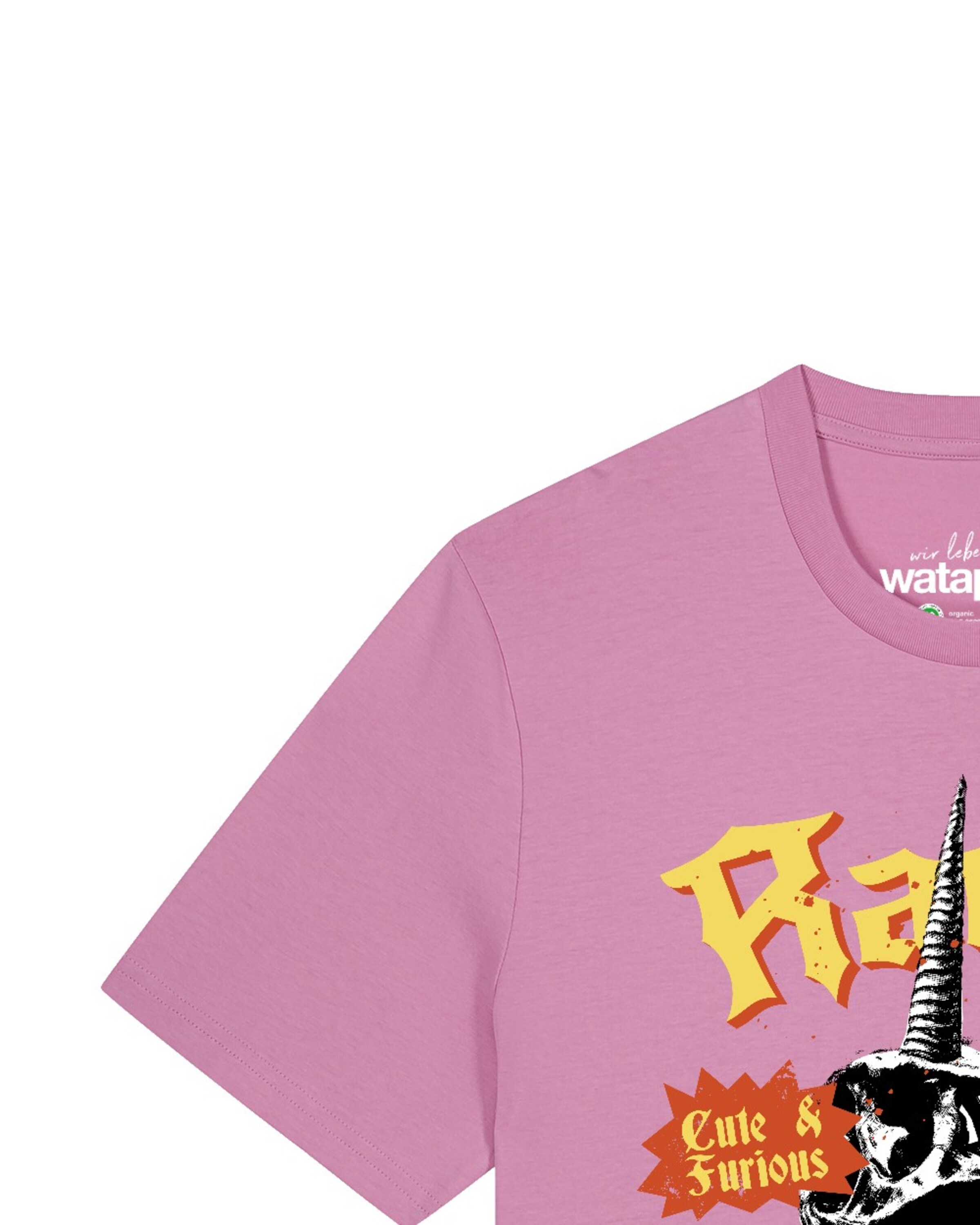 T-Shirt 'Rawr' Watapparel en rose