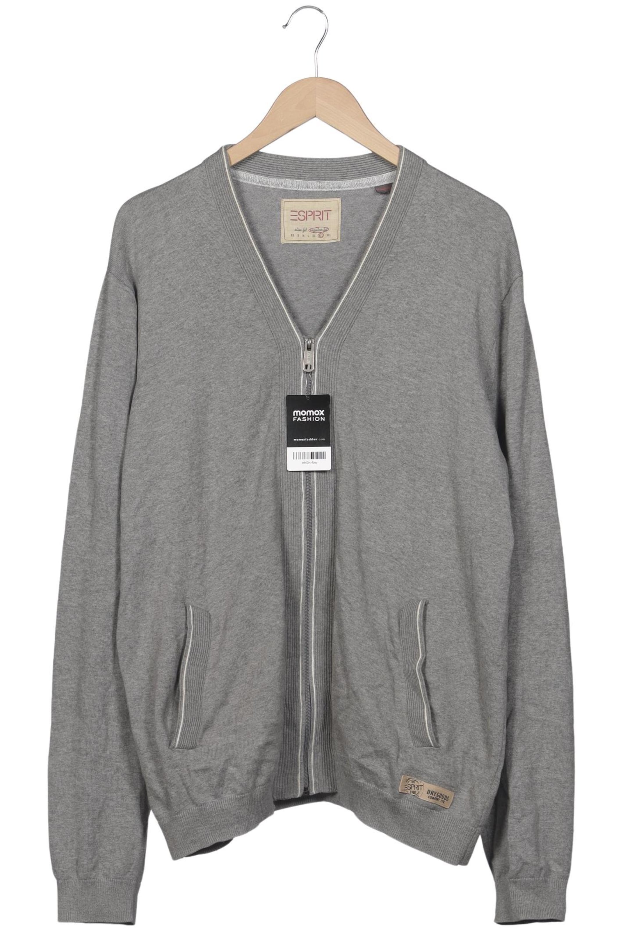 ESPRIT Strickjacke XXL in Grau: Vorderseite