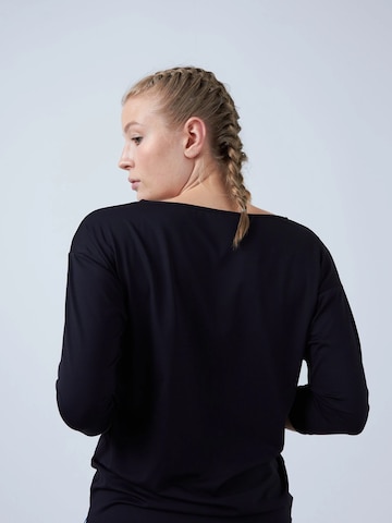 SPORTKIND Shirt '3/4 Loose Fit' in Zwart
