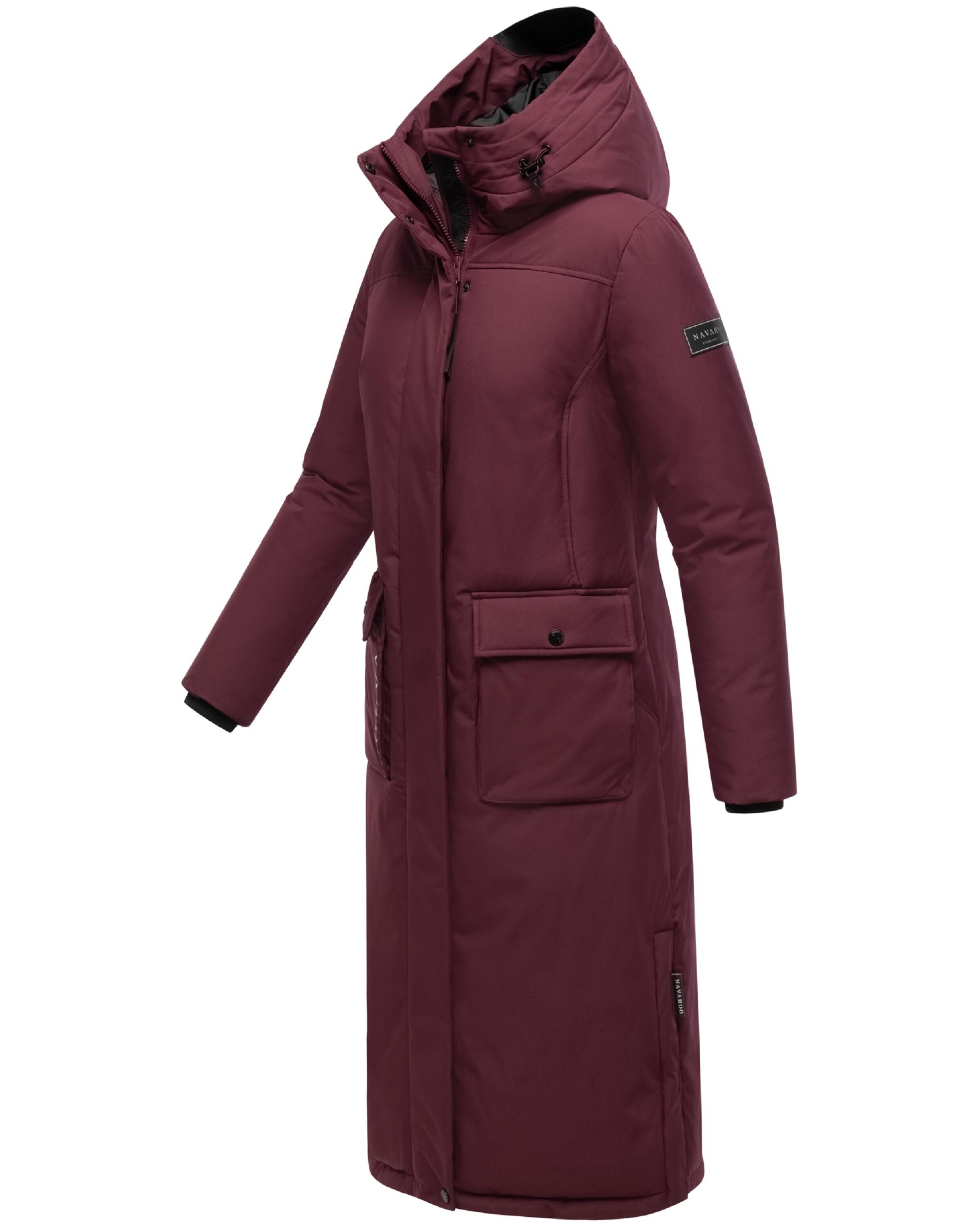 NAVAHOO Zimný kabát 'Wolkenfrost XIV' - Červená