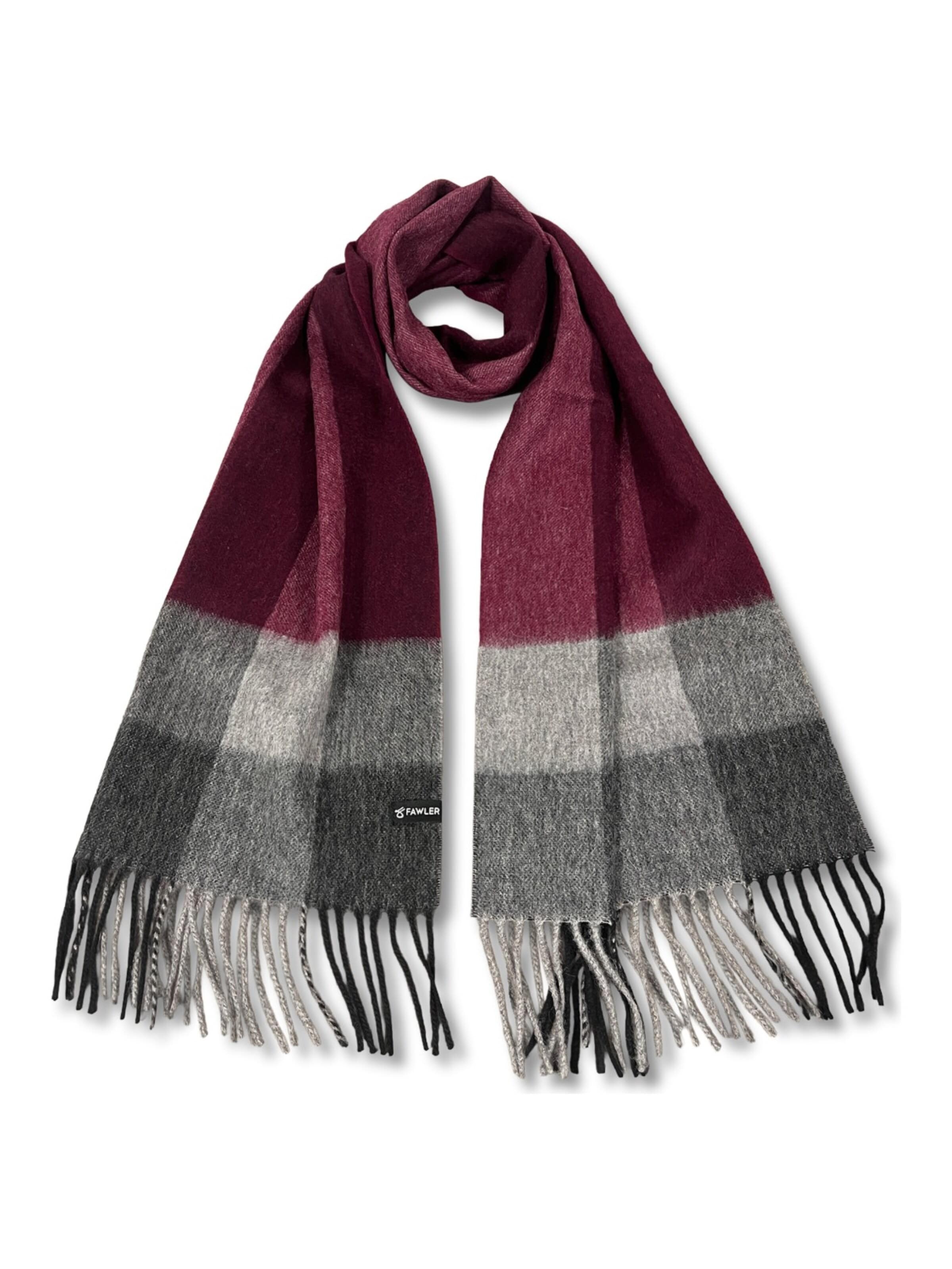 Fawler Sjal 'Aurora' i lilla: forside