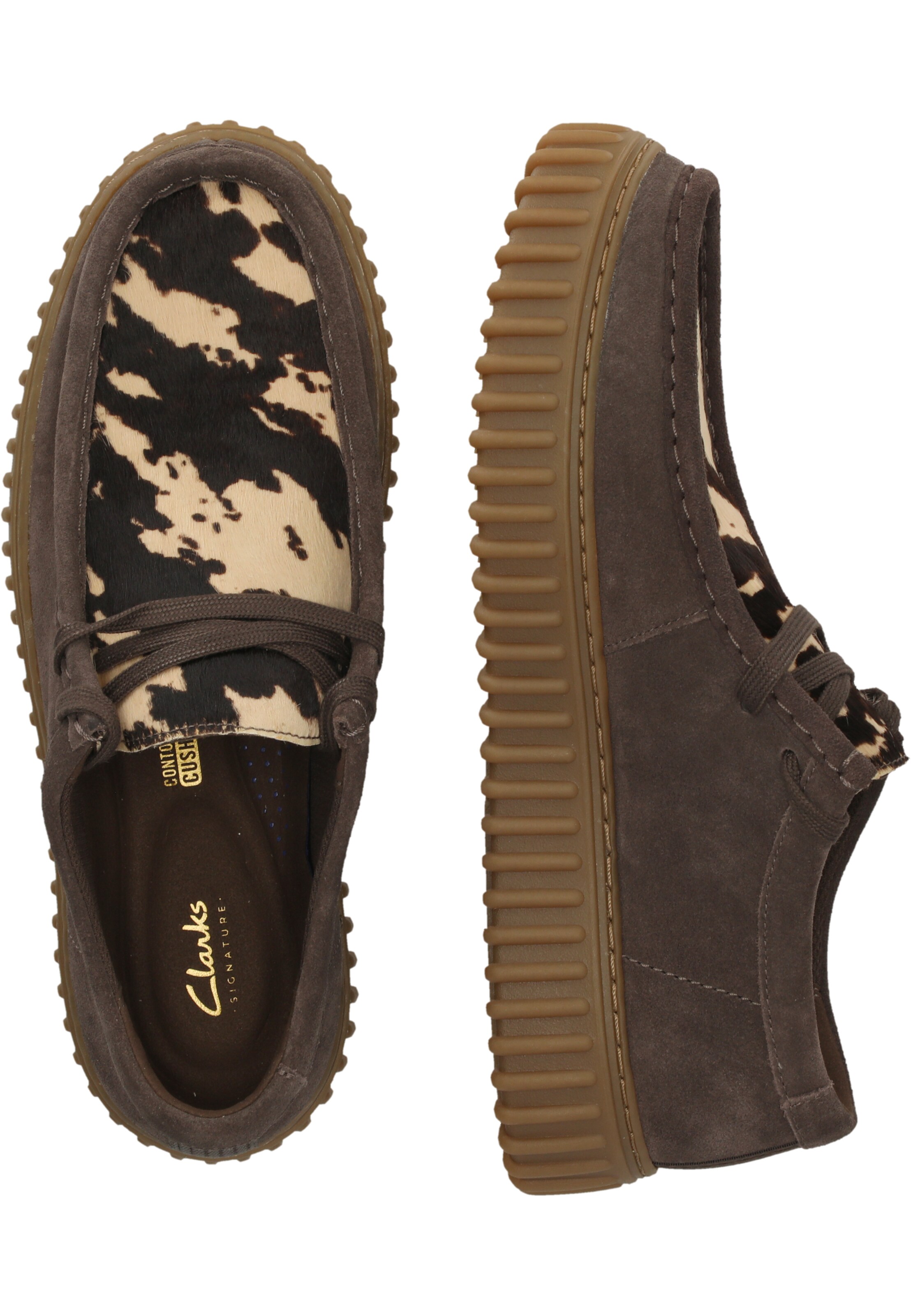 CLARKS Mokassin 'Torhill Low' in Braun