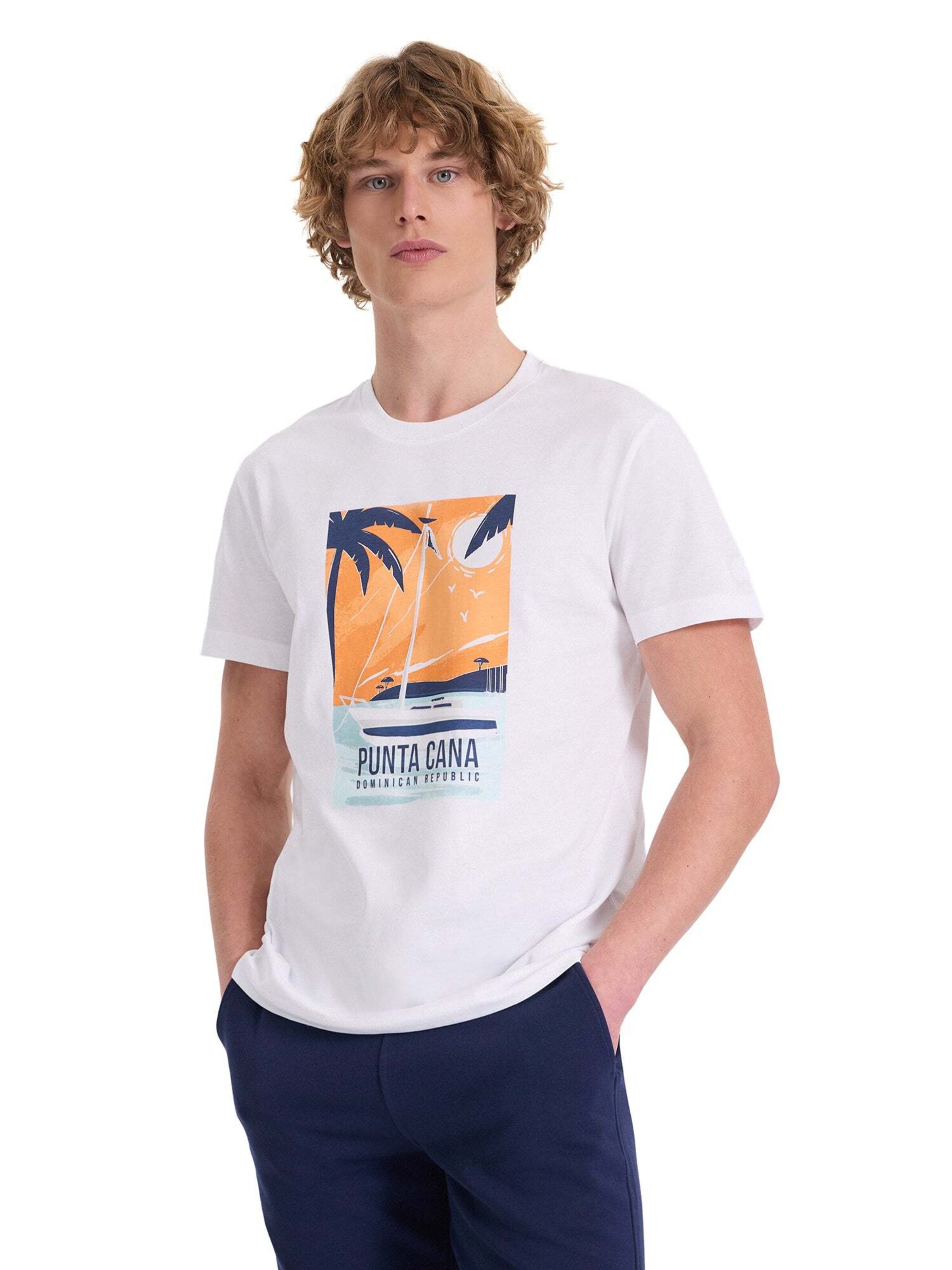 Maglietta 'VACA PUNTA CANA' di WESTMARK LONDON in bianco