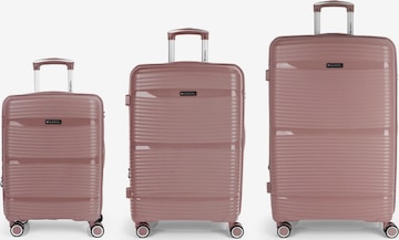 Gabol Suitcase Set 'Akane' in Pink: front