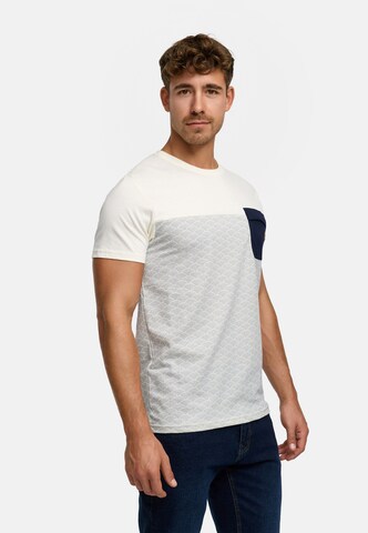 T-Shirt INDICODE JEANS en blanc