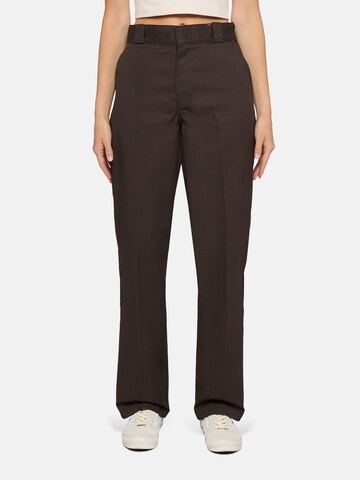 regular Pantaloni con piega frontale '874' di DICKIES in marrone: frontale