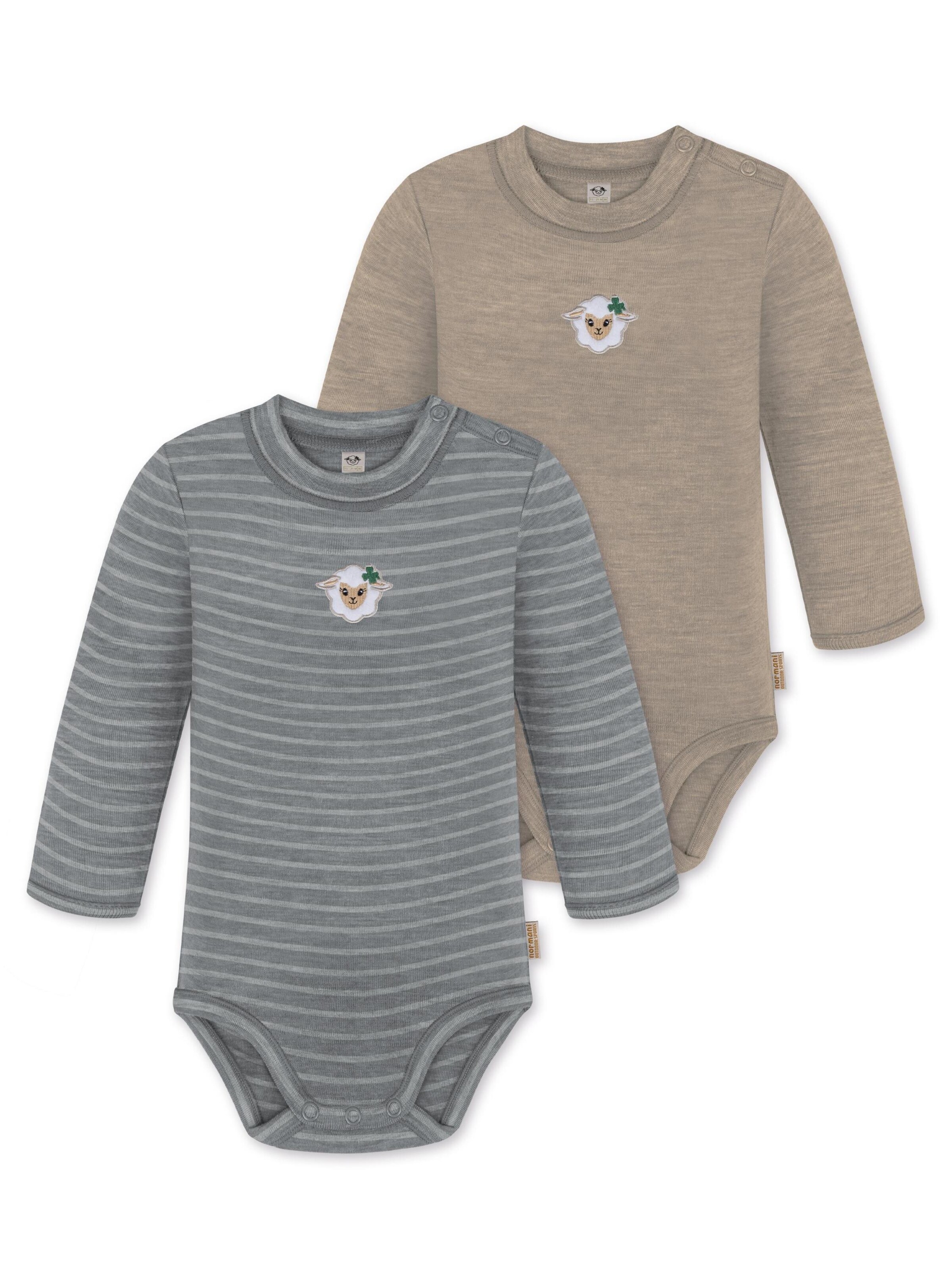 Barboteuse / body 'Tuai' normani en beige : devant