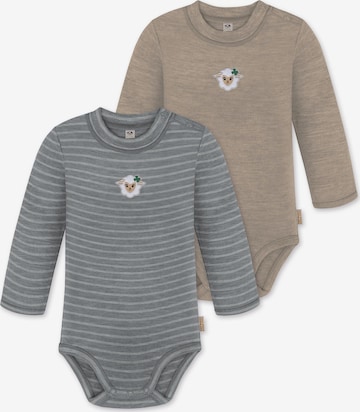 Barboteuse / body 'Tuai' normani en beige : devant