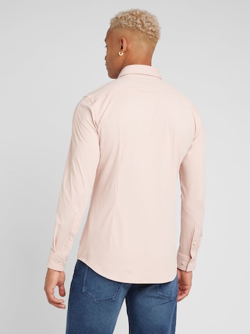 HUGO Red Slim fit Button Up Shirt 'Kenno' in Pink