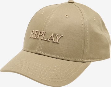 Casquette REPLAY en beige : devant