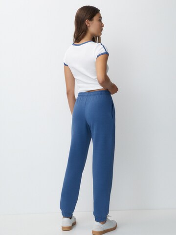 Pull&Bear Zwężany krój Spodnie w kolorze niebieski