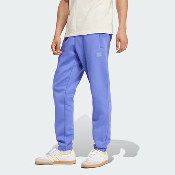 ADIDAS ORIGINALS Tapered Trousers 'Trefoil Essentials' in Blue