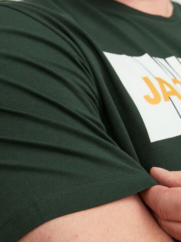 žalia Jack & Jones Plus Marškinėliai