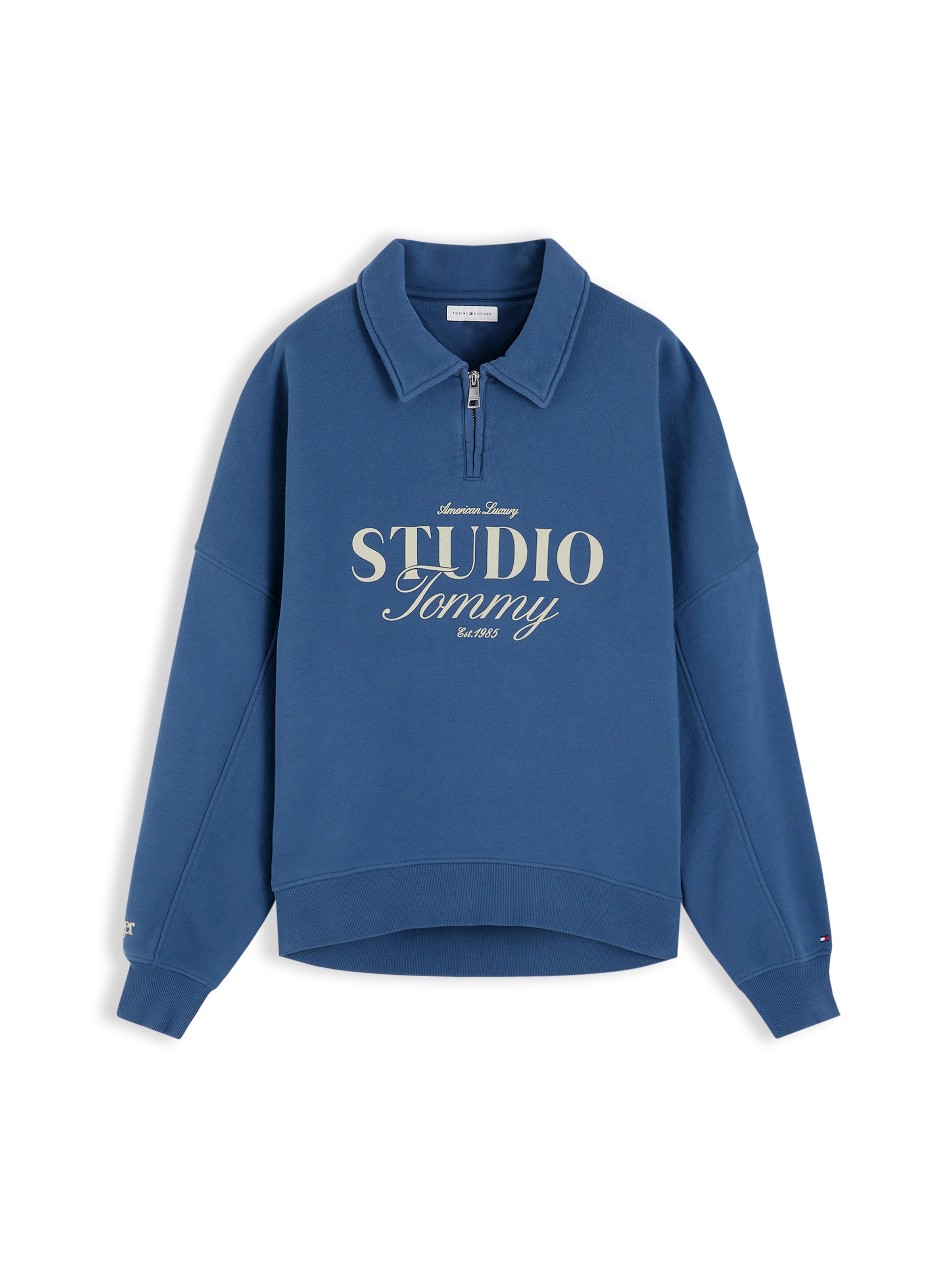 Felpa 'STUDIO TOMMY' in XXS TOMMY HILFIGER di colore zappiro / talpa, Visualizzazione prodotti
