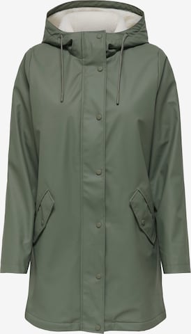 Manteau mi-saison 'ONLSALLY' ONLY en vert : devant