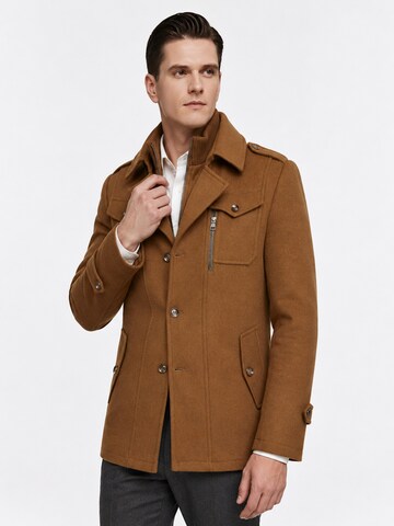 YOUTHUP Winter Coat 'Reverslinie' in Brown
