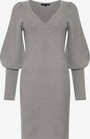 FRENCH CONNECTION Knit dress 'Lydia' in Grey: front