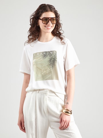 ONLY - Camiseta 'ONLNEWFLORA' en blanco: frente