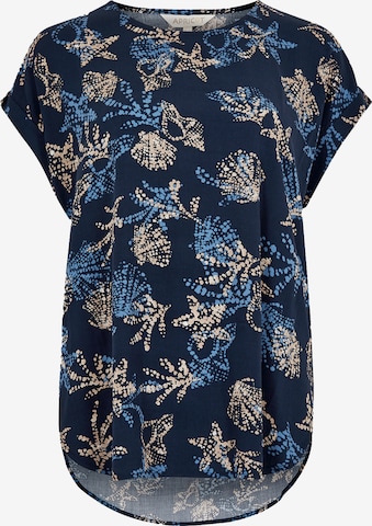 Apricot Shirt in Blau: Vorderseite