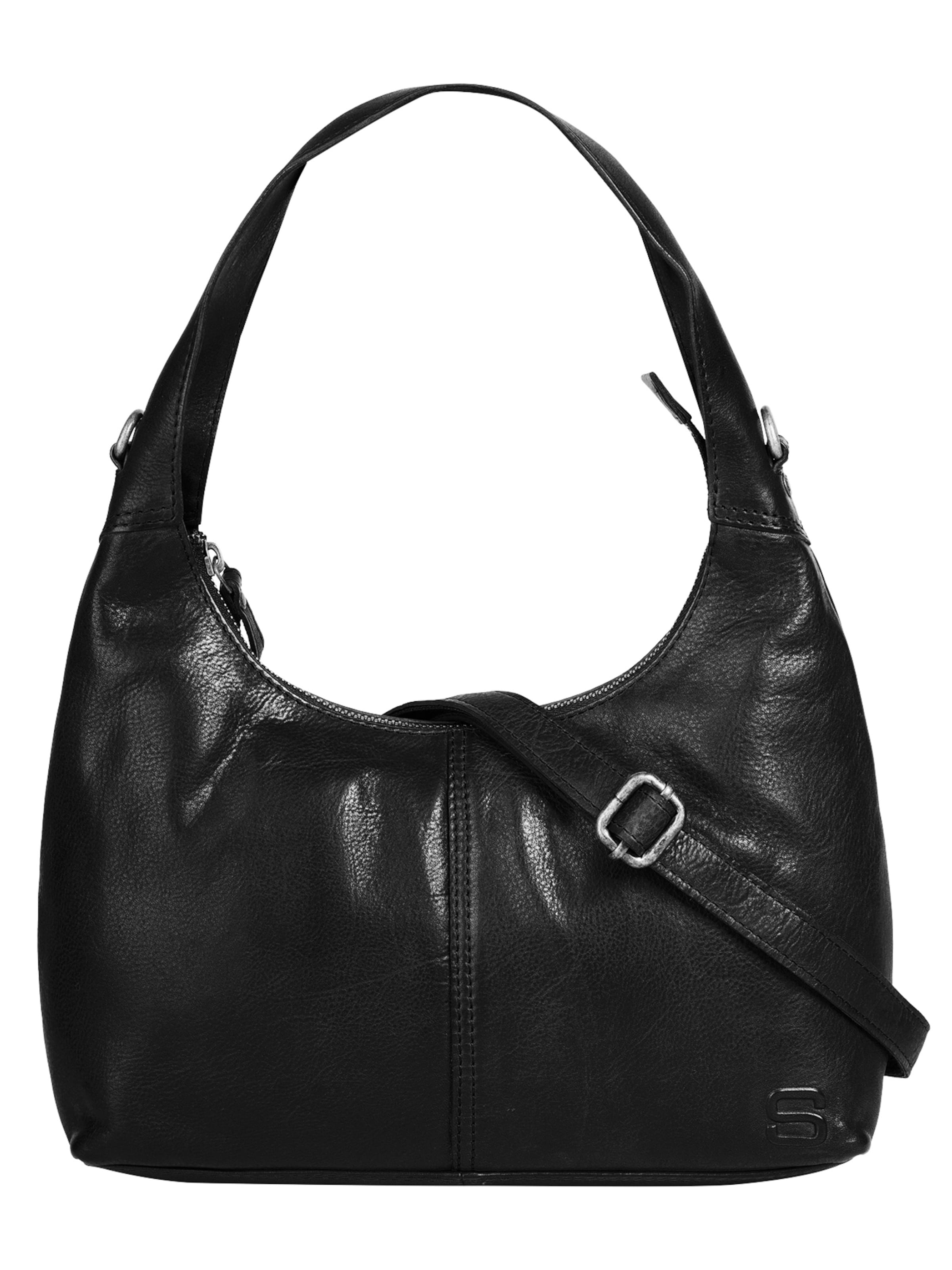 Spikes & Sparrow Crossbody Bag in Black: front