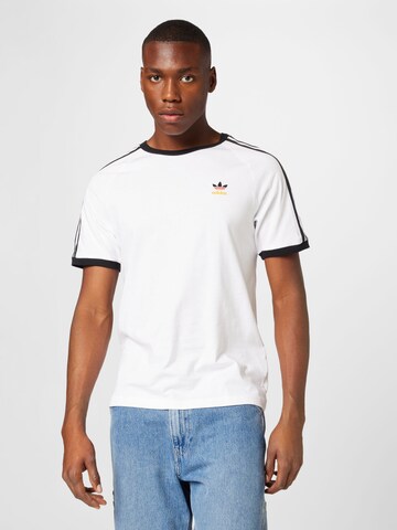 ADIDAS ORIGINALS T-Shirt '3-Stripes' in Weiß: Vorderseite