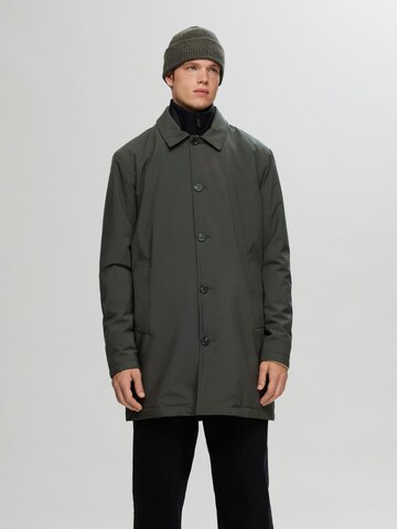 SELECTED Winterjas in Groen: voorkant